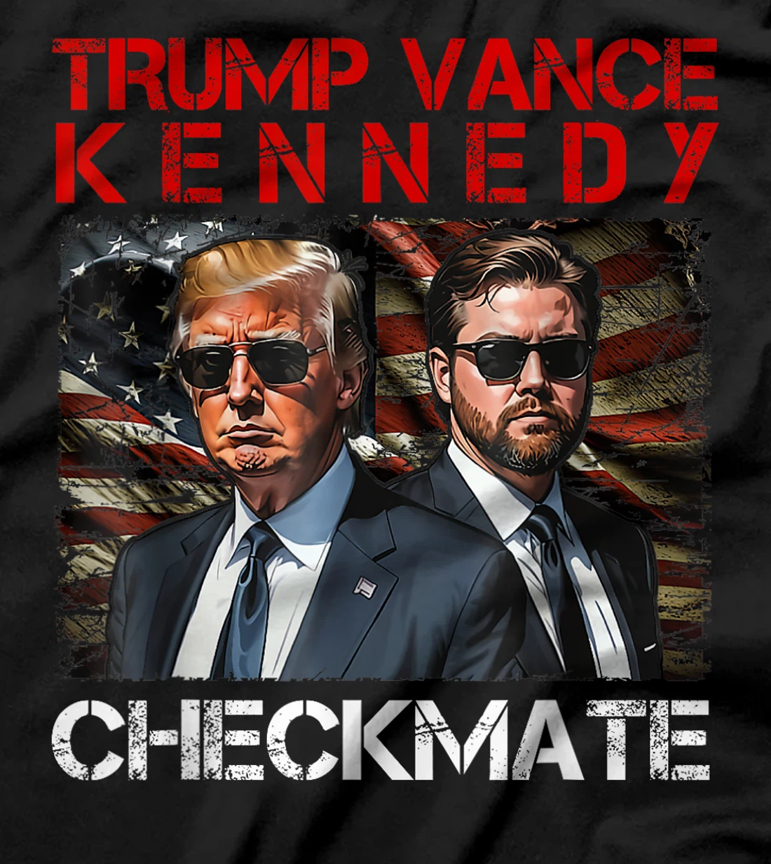 Trump Vance Kennedy Checkmate 2024 Election Republican Trump T-Shirt