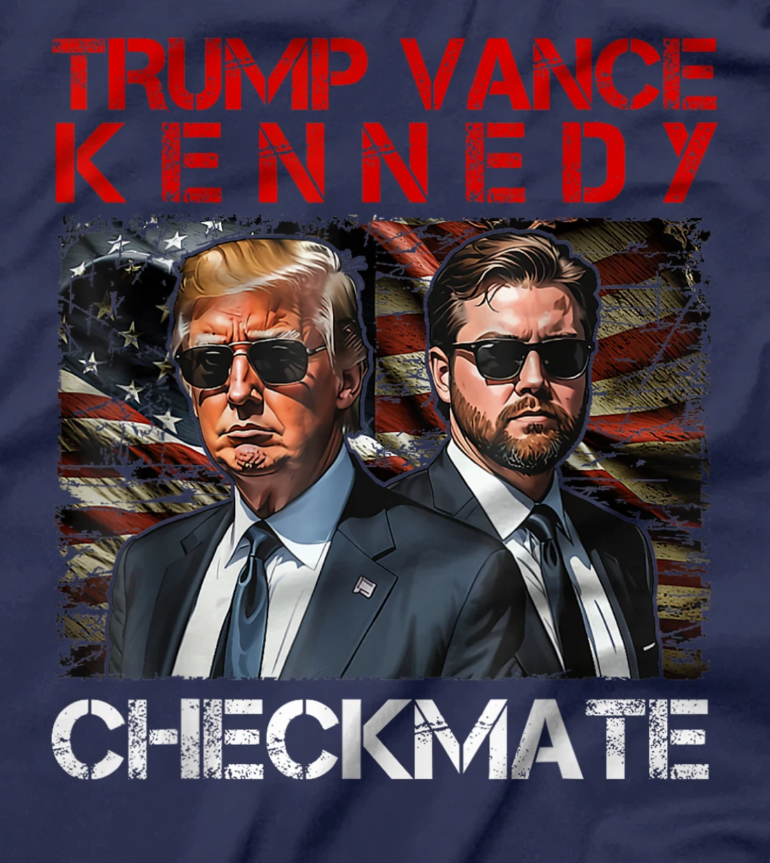 Trump Vance Kennedy Checkmate 2024 Election Republican Trump T-Shirt