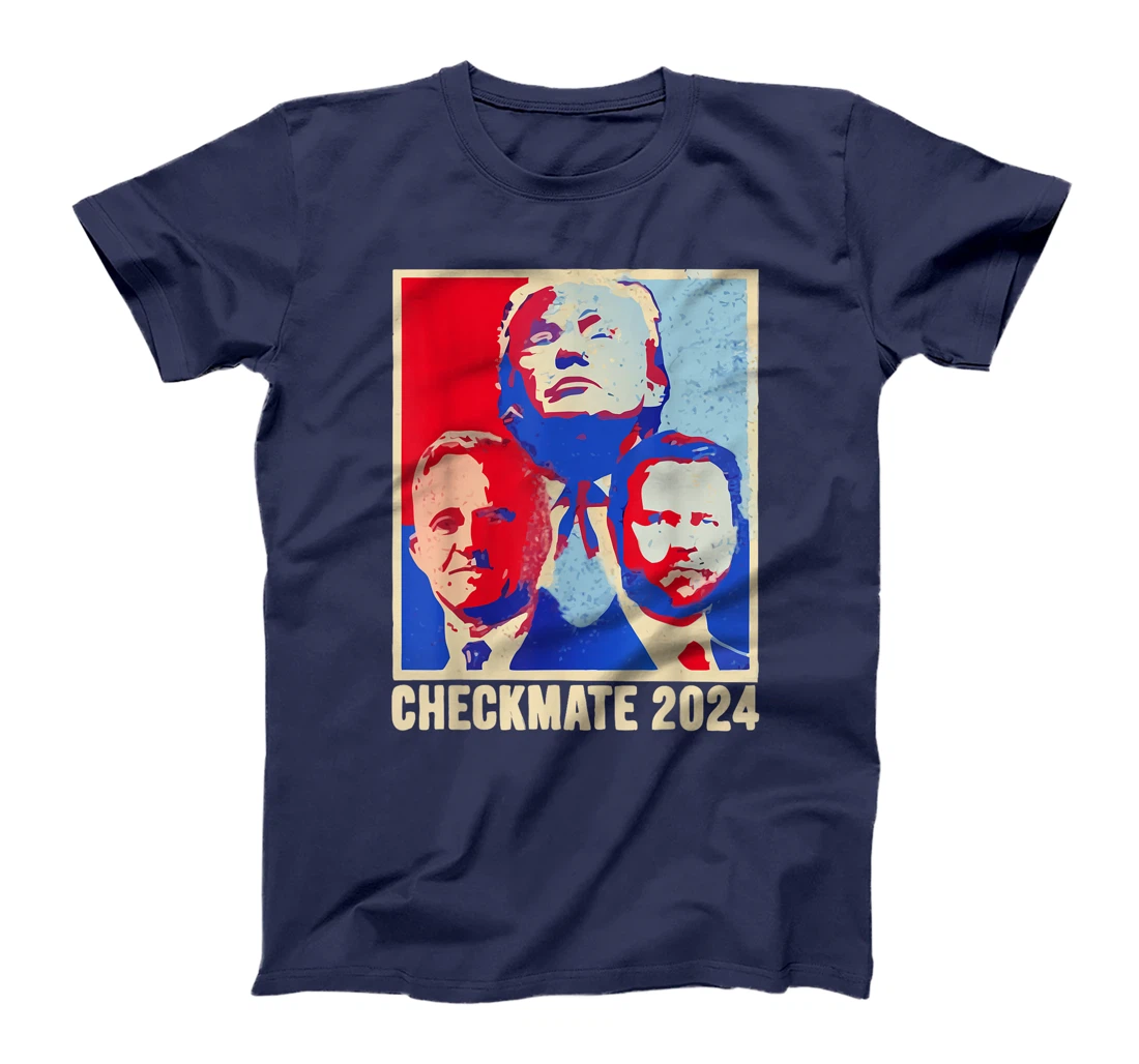 Trump Vance Kennedy Checkmate 2024 Election Flag T-Shirt