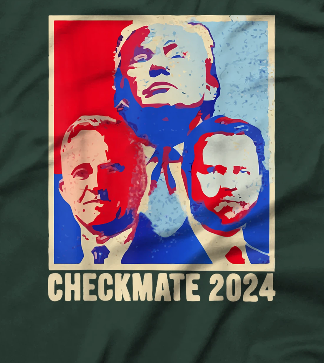 Trump Vance Kennedy Checkmate 2024 Election Flag T-Shirt