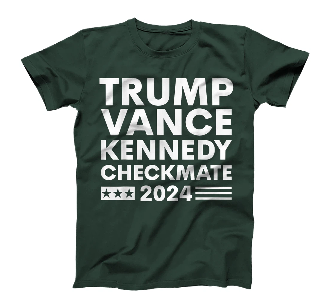 Trump Vance Kennedy Checkmate 2024 Election Flag T-Shirt