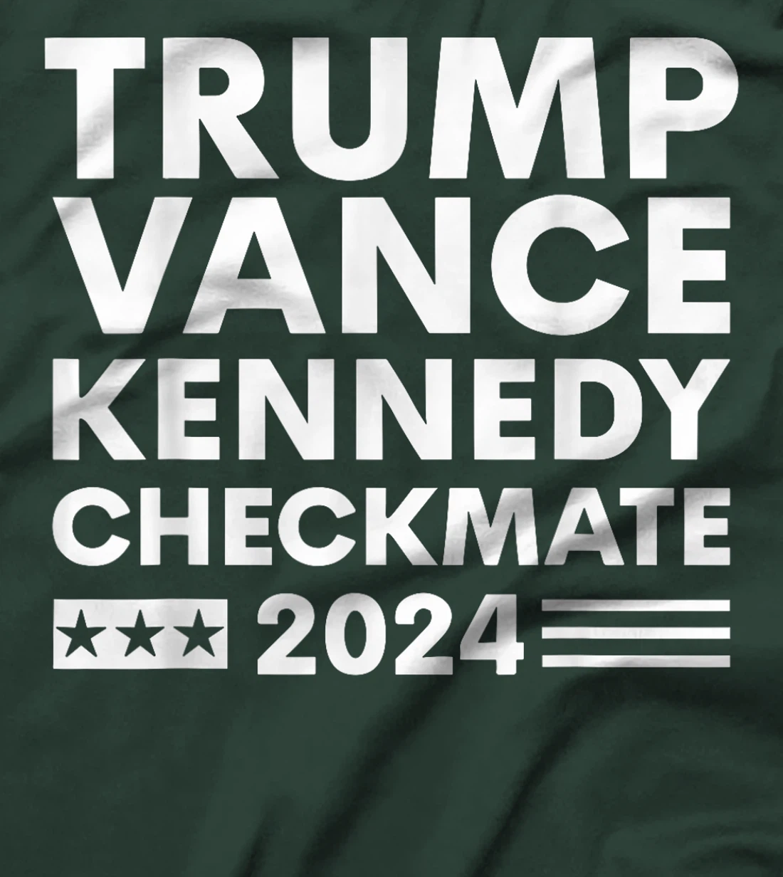 Trump Vance Kennedy Checkmate 2024 Election Flag T-Shirt