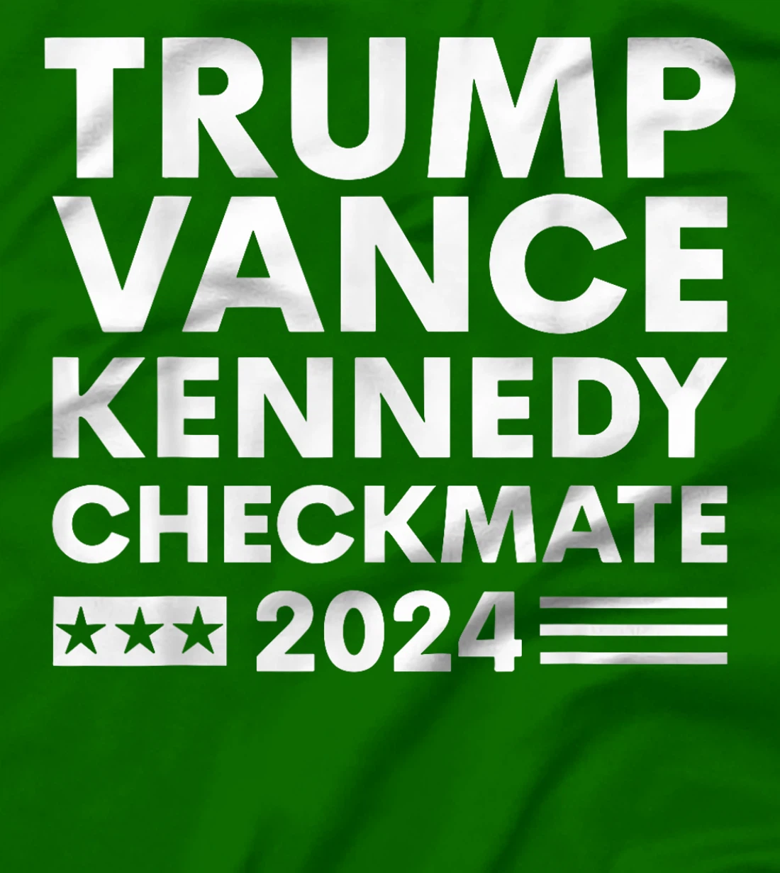 Trump Vance Kennedy Checkmate 2024 Election Flag T-Shirt