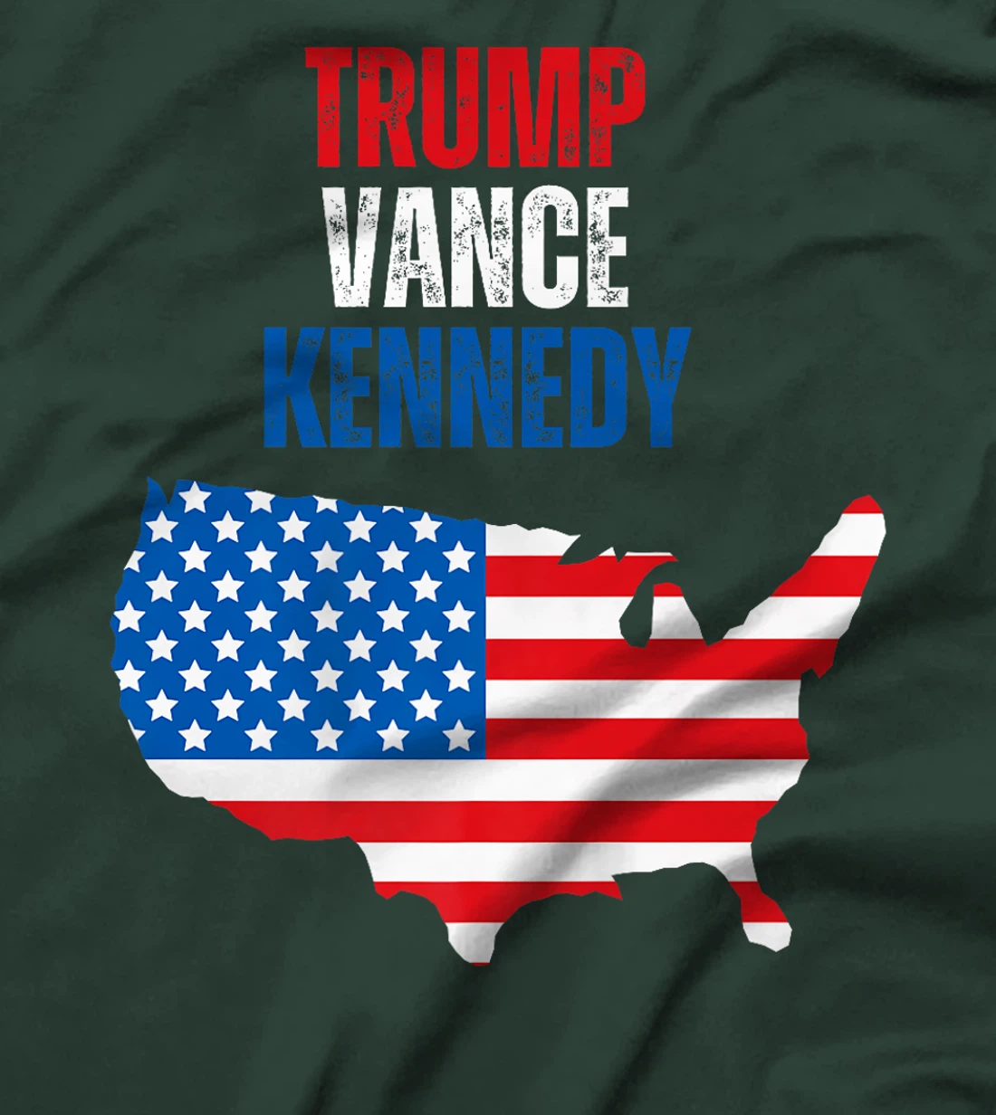 Trump Vance Kennedy Presidential Campaign Flag USA 2024 Premium T-Shirt