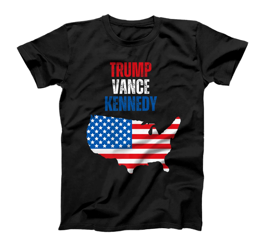 Trump Vance Kennedy Presidential Campaign Flag USA 2024 Premium T-Shirt