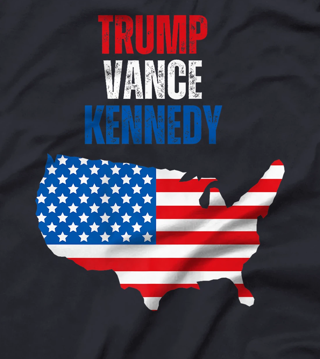 Trump Vance Kennedy Presidential Campaign Flag USA 2024 Premium T-Shirt