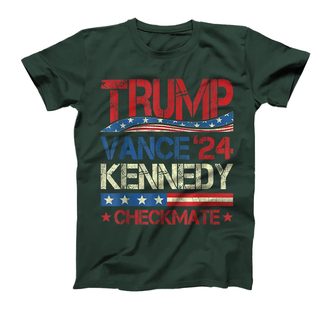 Trump Vance Kennedy Checkmate 2024 Election Republican Retro T-Shirt