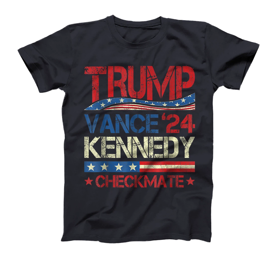 Trump Vance Kennedy Checkmate 2024 Election Republican Retro T-Shirt