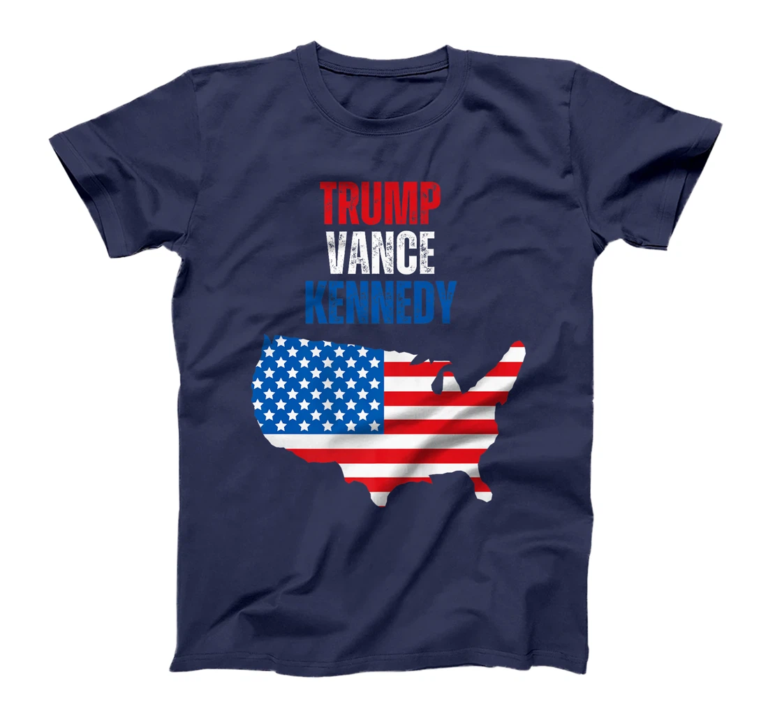 Trump Vance Kennedy Presidential Campaign Flag USA 2024 Premium T-Shirt