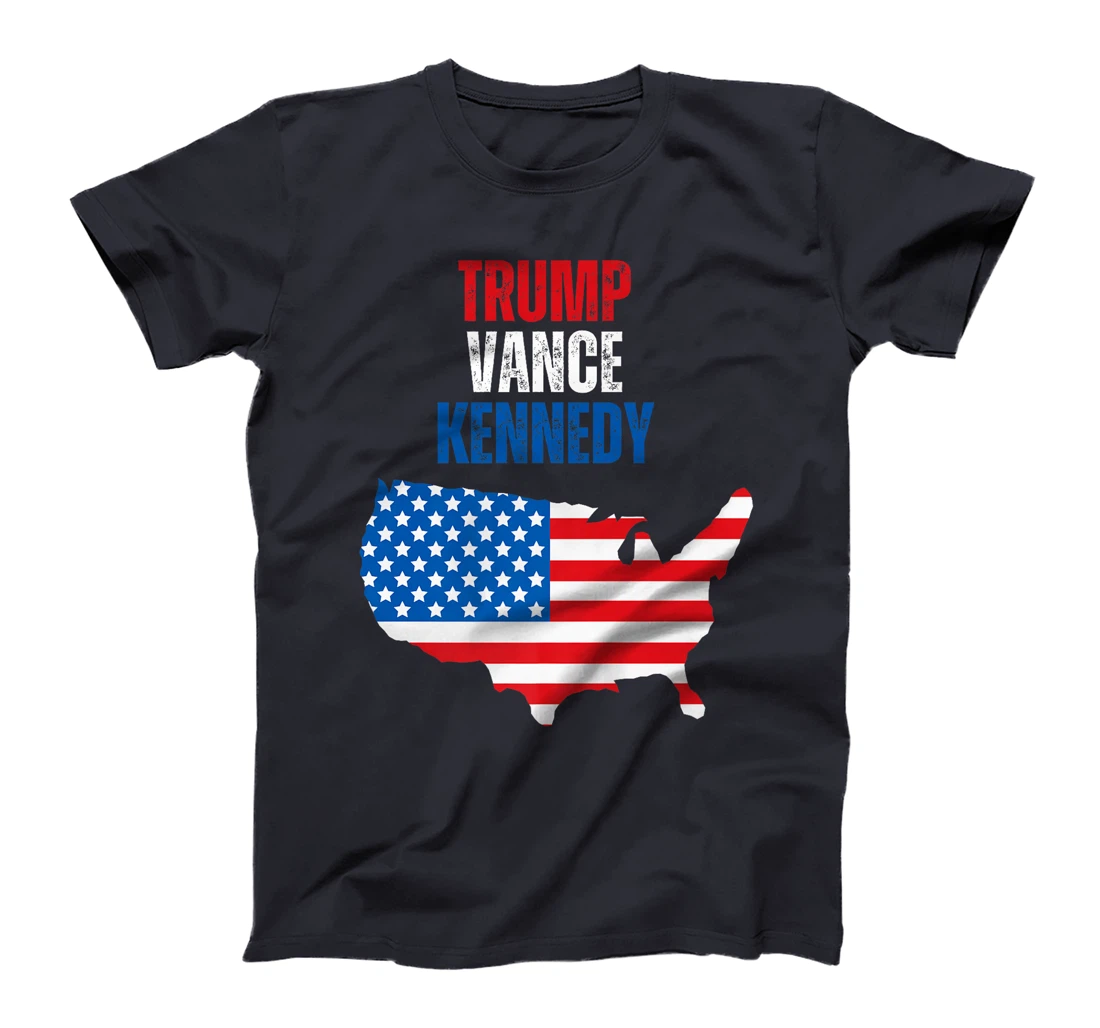 Trump Vance Kennedy Presidential Campaign Flag USA 2024 Premium T-Shirt