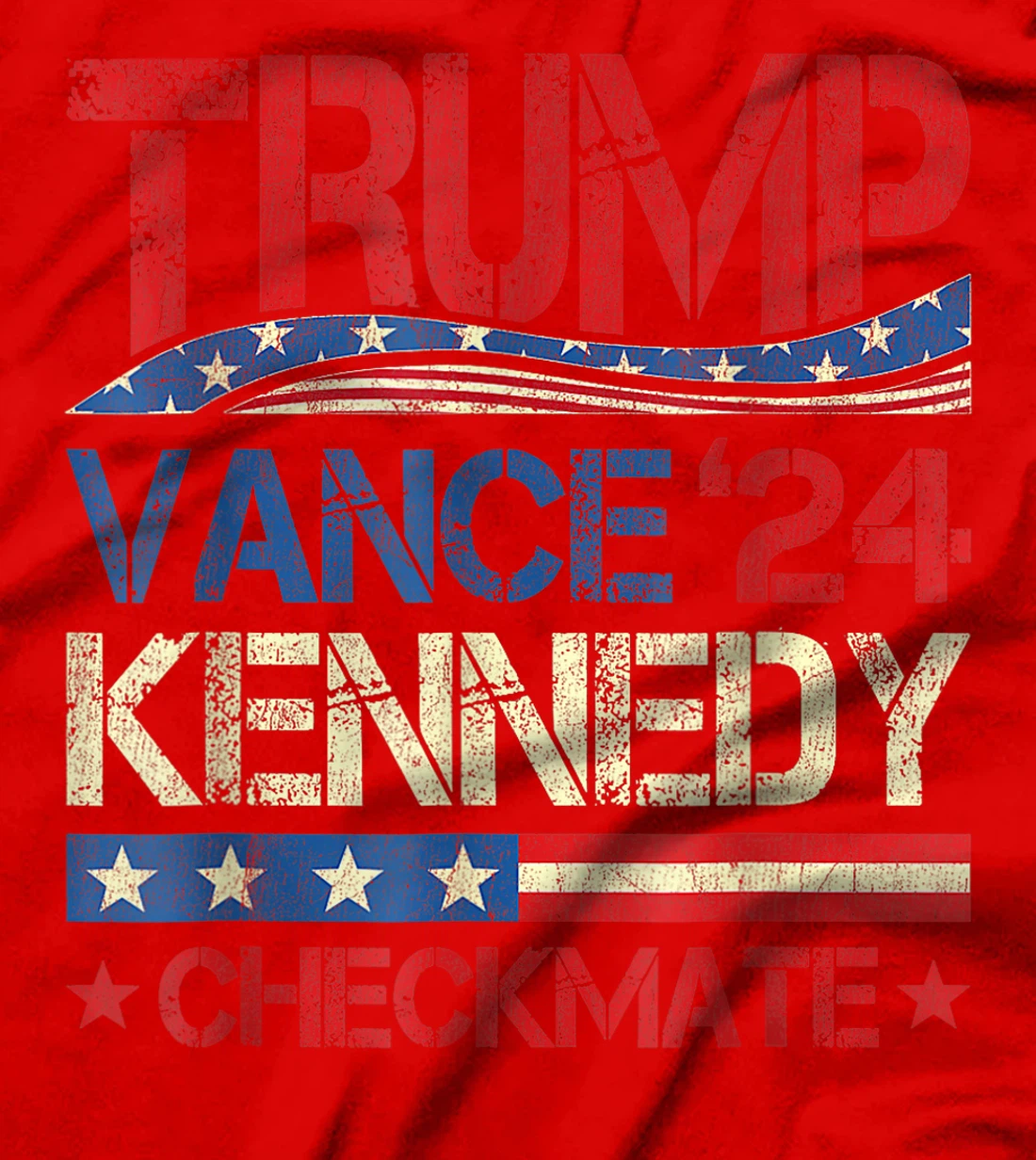 Trump Vance Kennedy Checkmate 2024 Election Republican Retro T-Shirt
