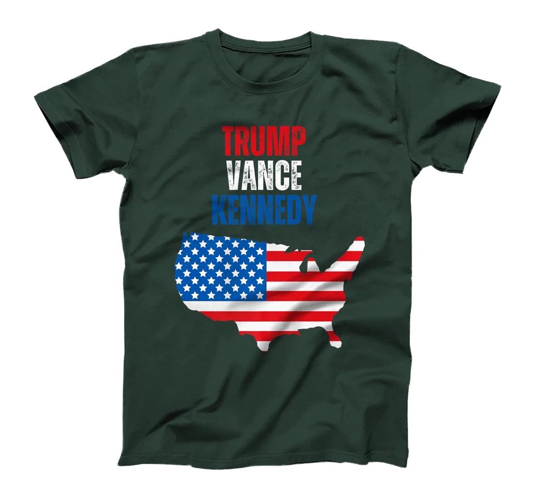 Trump Vance Kennedy Presidential Campaign Flag USA 2024 Premium T-Shirt