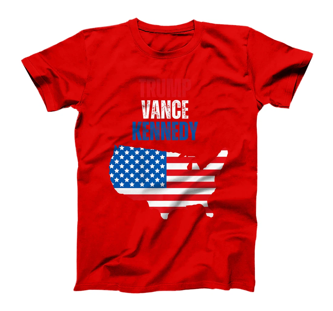 Trump Vance Kennedy Presidential Campaign Flag USA 2024 Premium T-Shirt