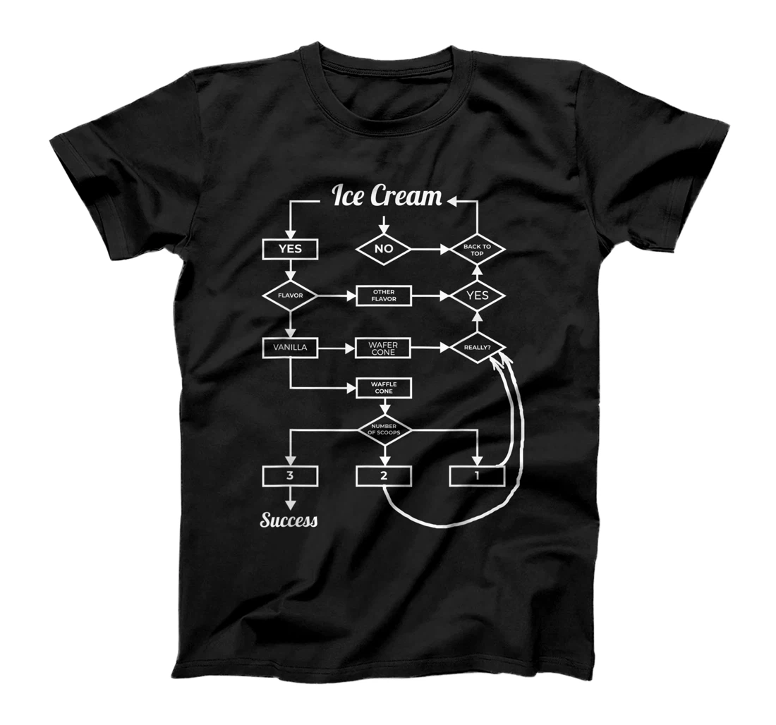 Ice Cream Vanilla Diagram T-Shirt