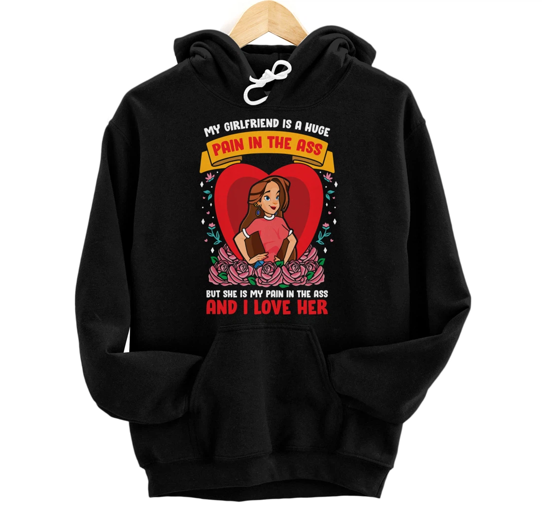 Couple Love Girlfriend Boyfriend Heart Beauty Pullover Hoodie