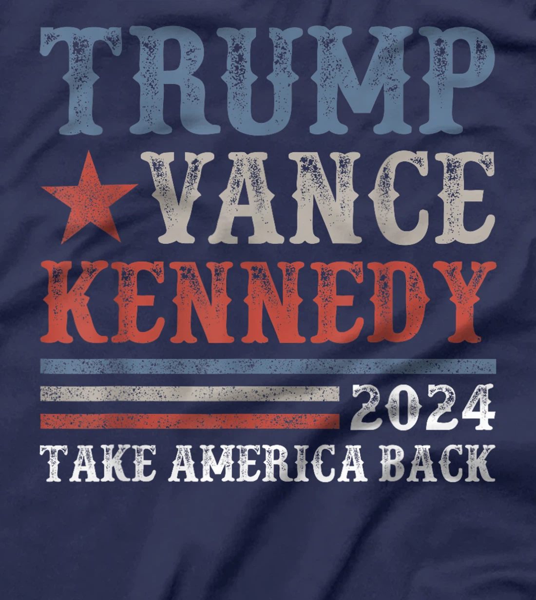 Retro Trump Vance Kennedy 2024 Take America Back Again T-Shirt