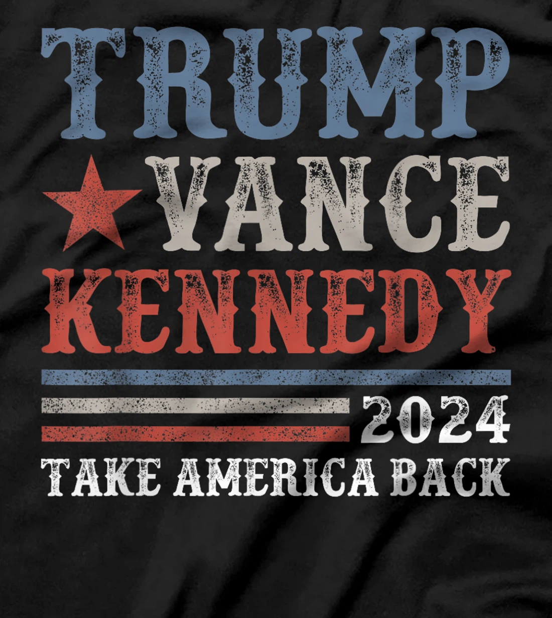 Retro Trump Vance Kennedy 2024 Take America Back Again T-Shirt