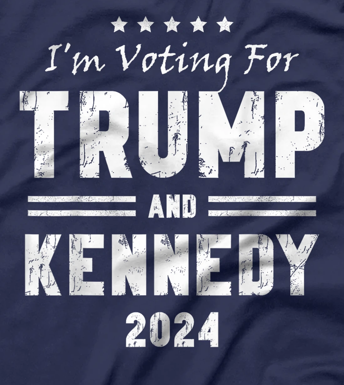 Vintage I'm voting for Trump and Kennedy 2024 T-Shirt