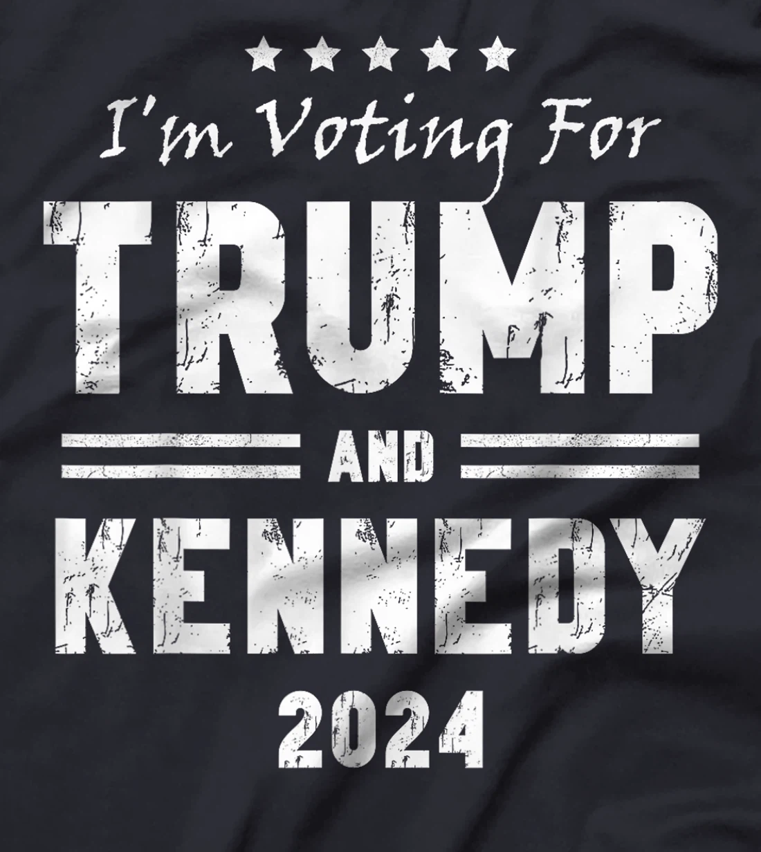 Vintage I'm voting for Trump and Kennedy 2024 T-Shirt