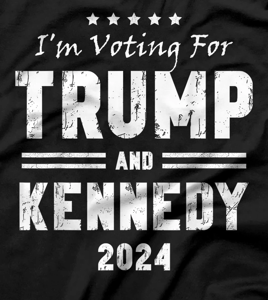 Vintage I'm voting for Trump and Kennedy 2024 T-Shirt