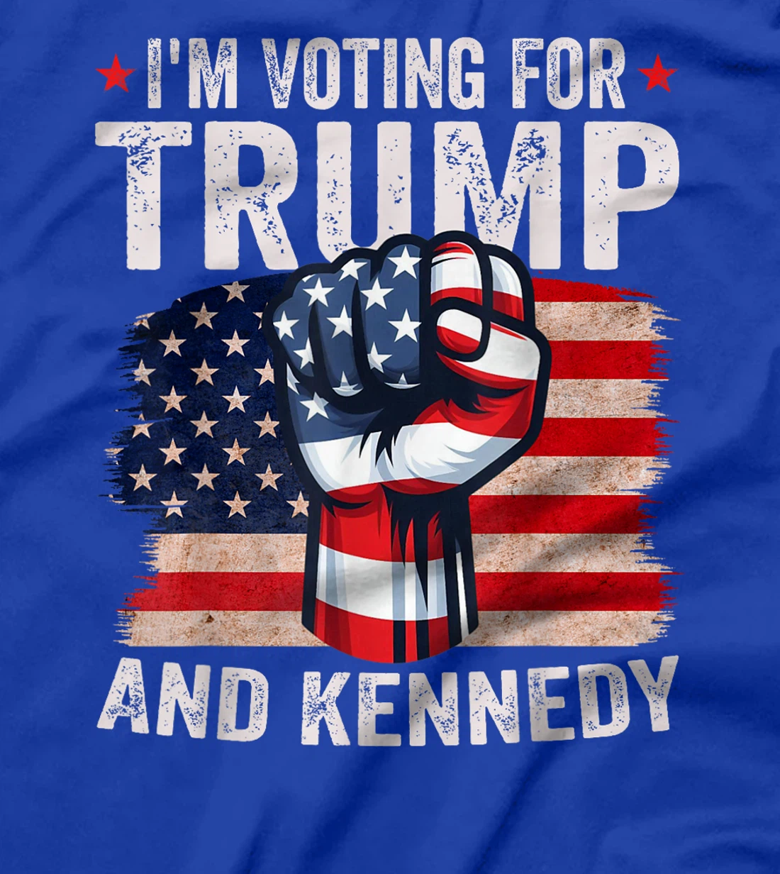 I'm Voting For Trump And Kennedy 2024 USA Flag Pro Trump T-Shirt