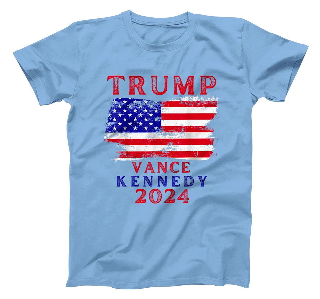 Trump Vance Kennedy Presidential Campaign Flag USA 2024 T-Shirt
