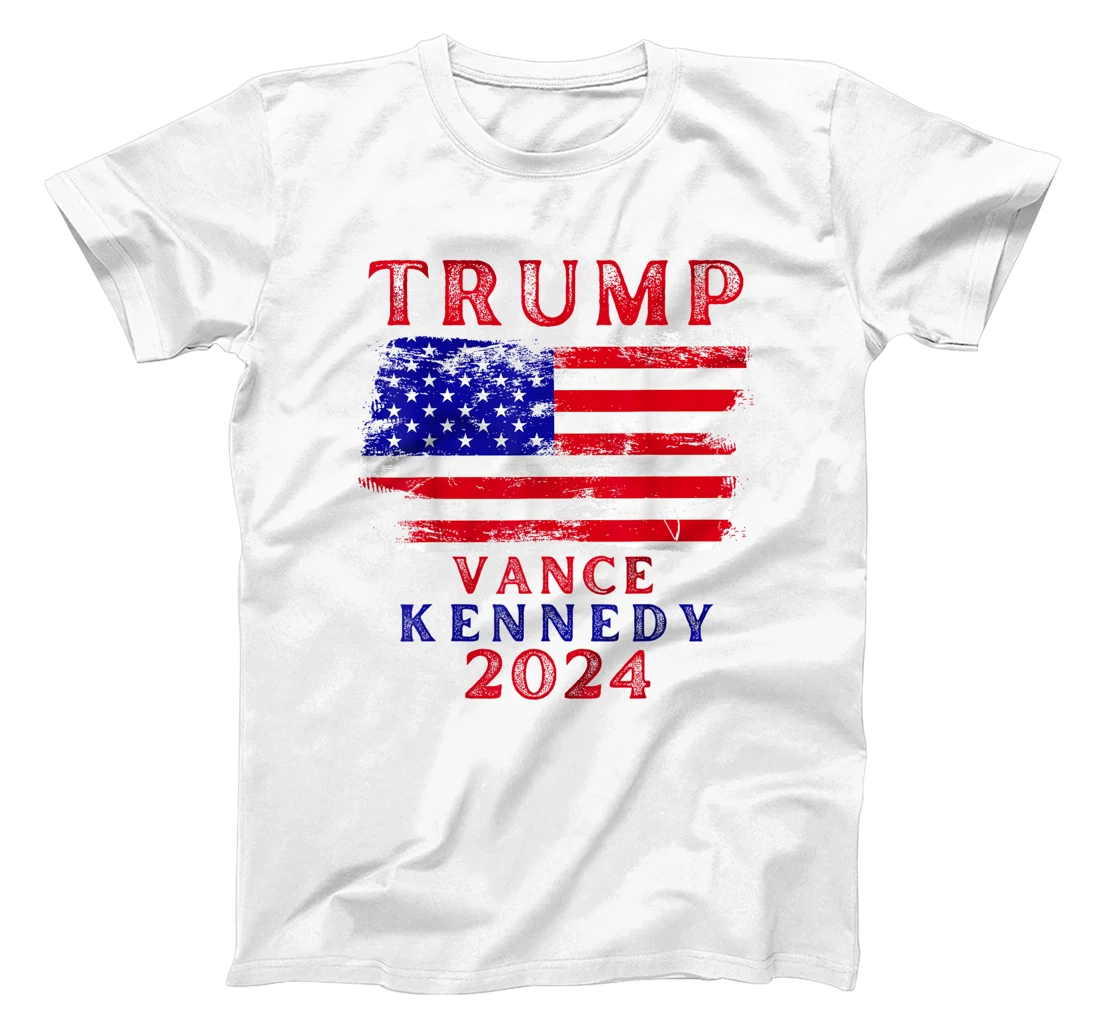 Trump Vance Kennedy Presidential Campaign Flag USA 2024 T-Shirt