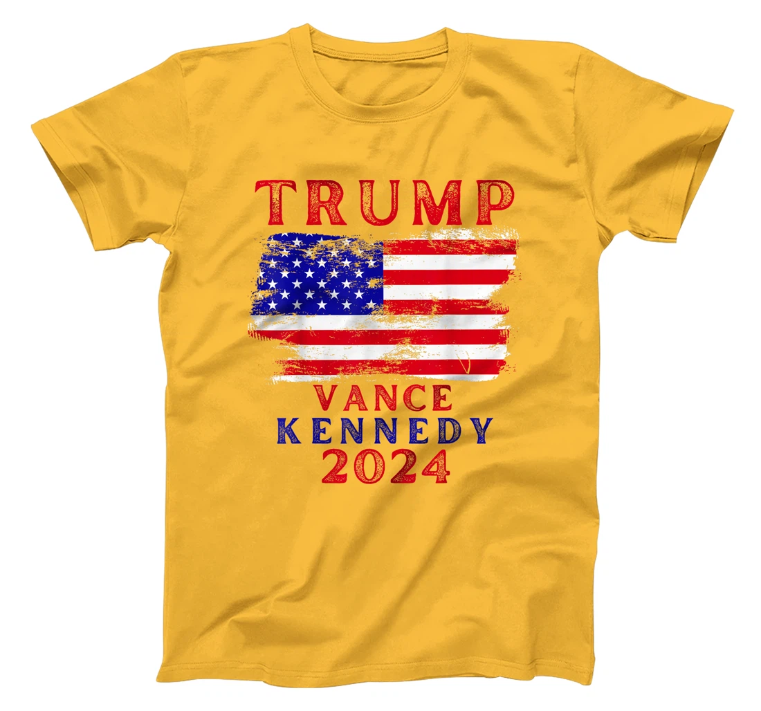 Trump Vance Kennedy Presidential Campaign Flag USA 2024 T-Shirt