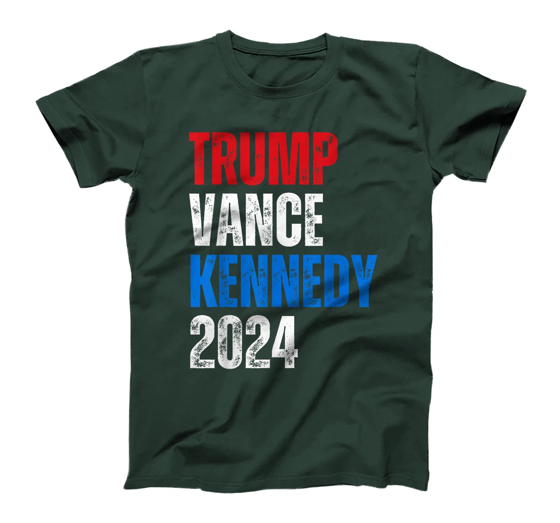 Trump Vance Kennedy Presidential Campaign Flag USA 2024 T-Shirt
