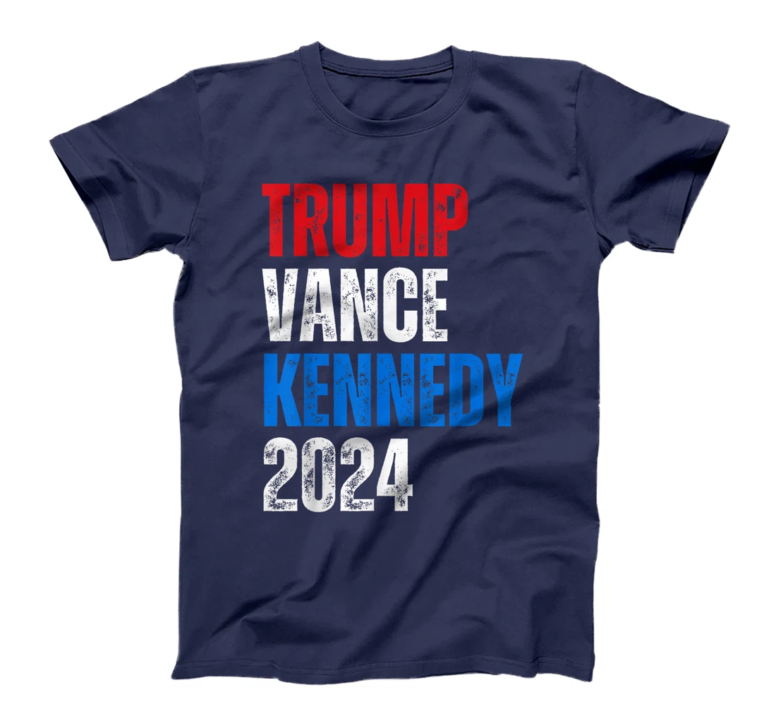 Trump Vance Kennedy Presidential Campaign Flag USA 2024 T-Shirt
