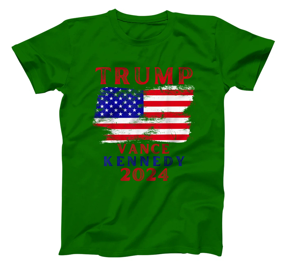 Trump Vance Kennedy Presidential Campaign Flag USA 2024 T-Shirt