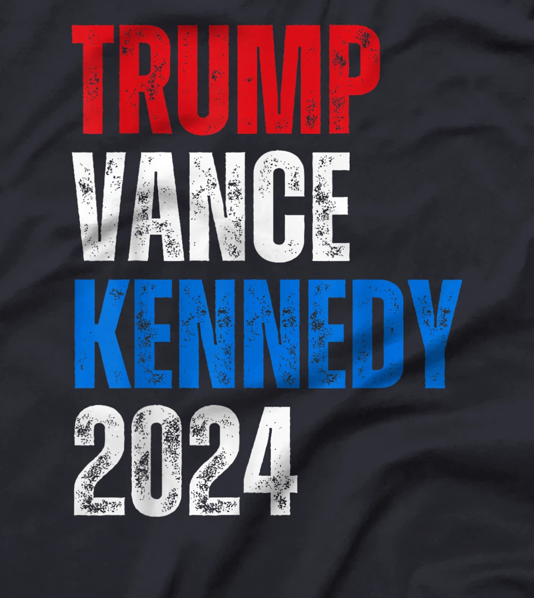 Trump Vance Kennedy Presidential Campaign Flag USA 2024 T-Shirt