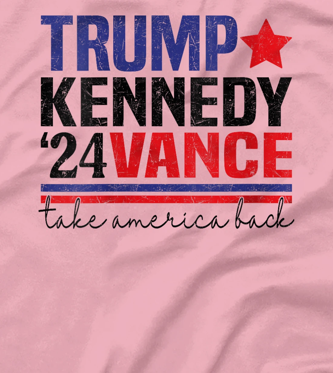 Womens Retro Trump Vance Kennedy Take America Back Again T-Shirt