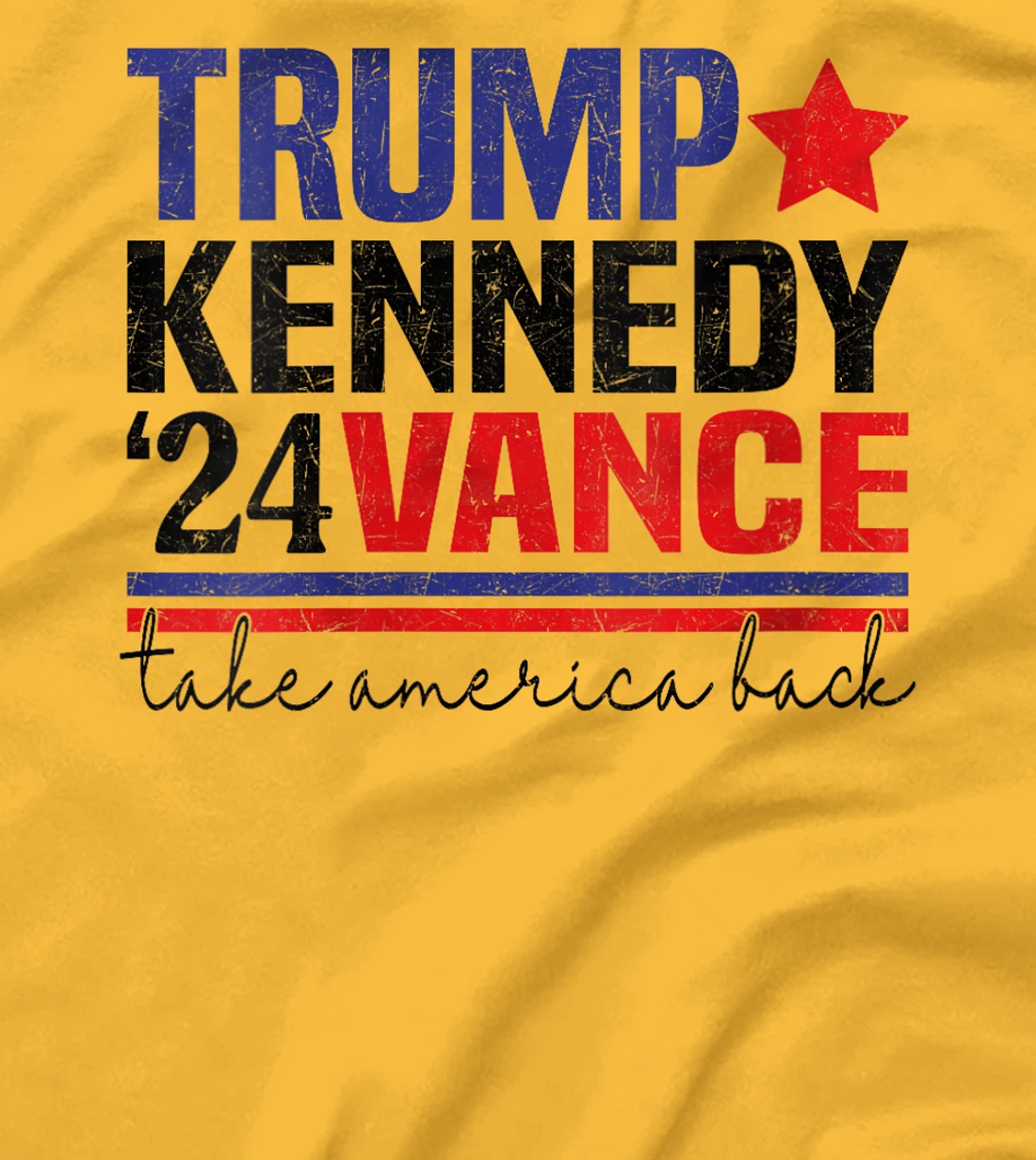 Womens Retro Trump Vance Kennedy Take America Back Again T-Shirt