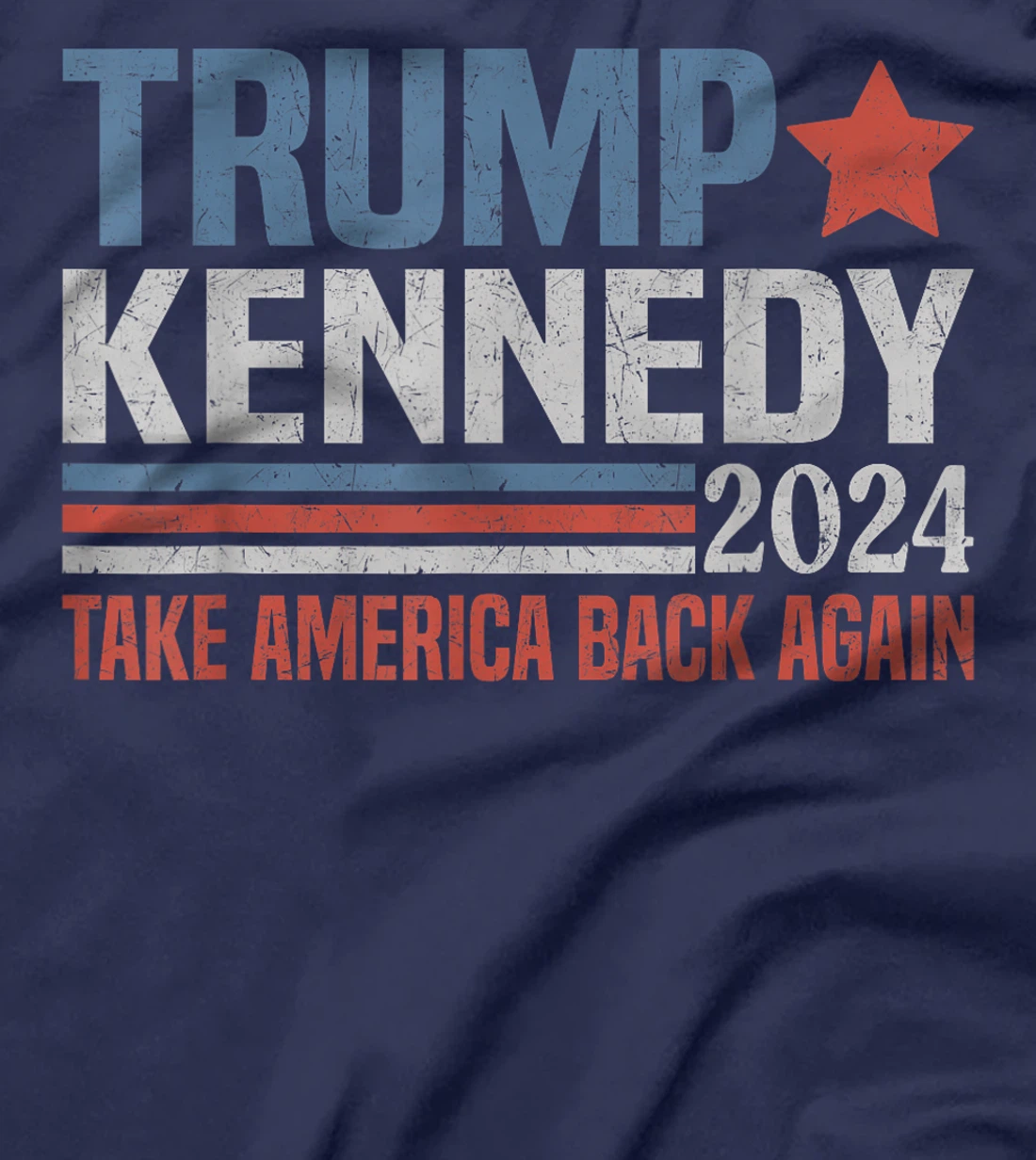 Trump Kennedy Take America Back Again Reto T-Shirt