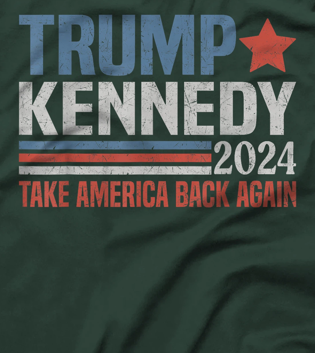 Trump Kennedy Take America Back Again Reto T-Shirt