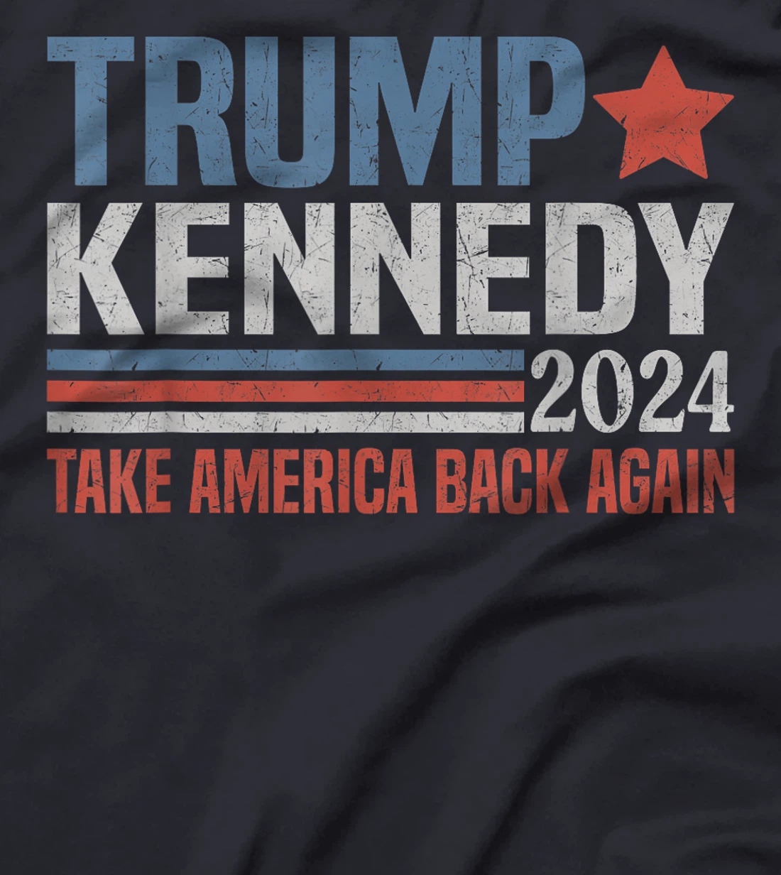 Trump Kennedy Take America Back Again Reto T-Shirt