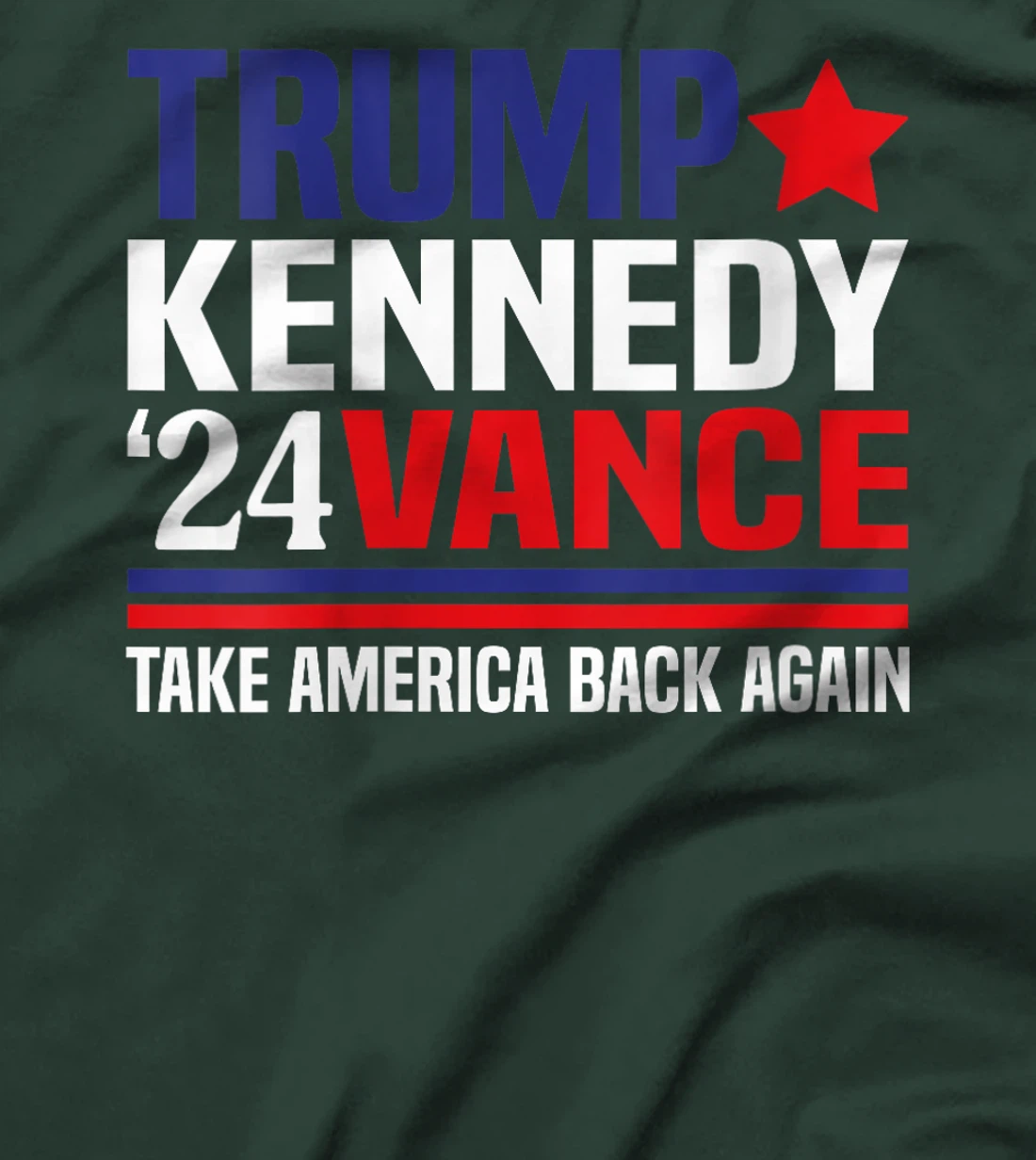 Womens Trump Vance Kennedy Take America Back Again T-Shirt
