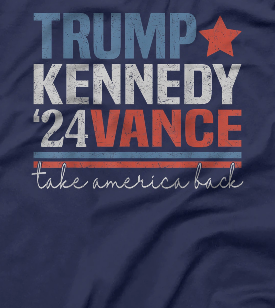 Trump Vance Kennedy Take America Back Again Retro T-Shirt