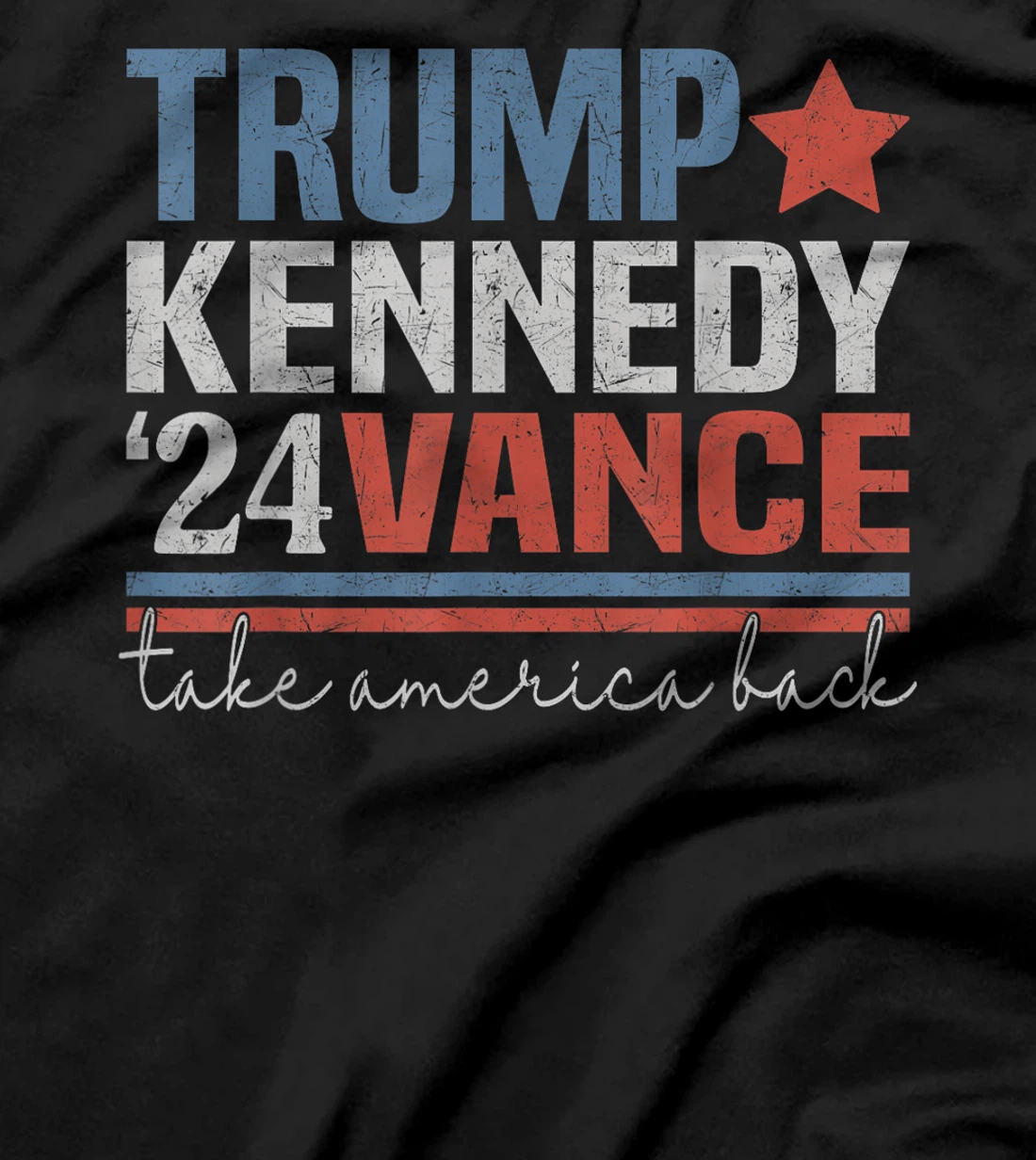 Trump Vance Kennedy Take America Back Again Retro T-Shirt
