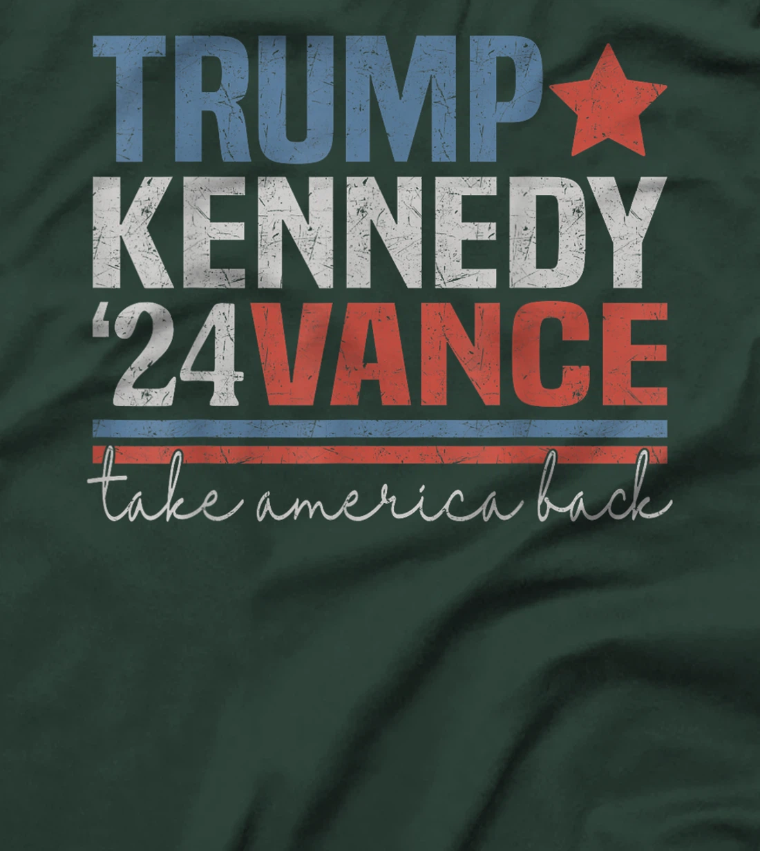 Trump Vance Kennedy Take America Back Again Retro T-Shirt