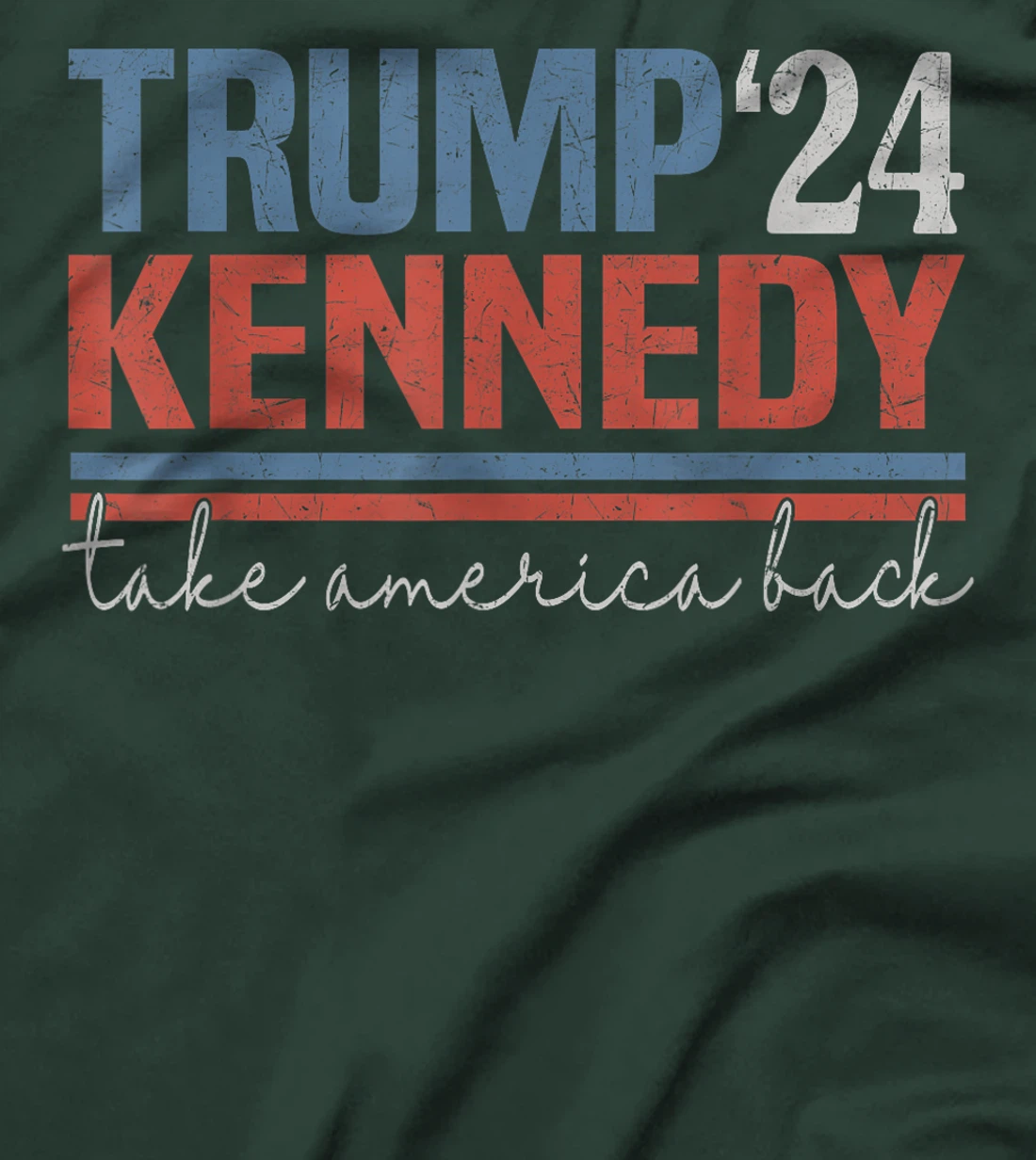 Trump Kennedy Take America Back Again Retro T-Shirt
