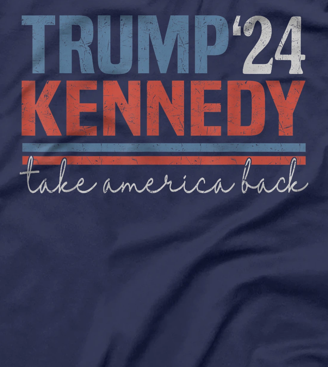 Trump Kennedy Take America Back Again Retro T-Shirt
