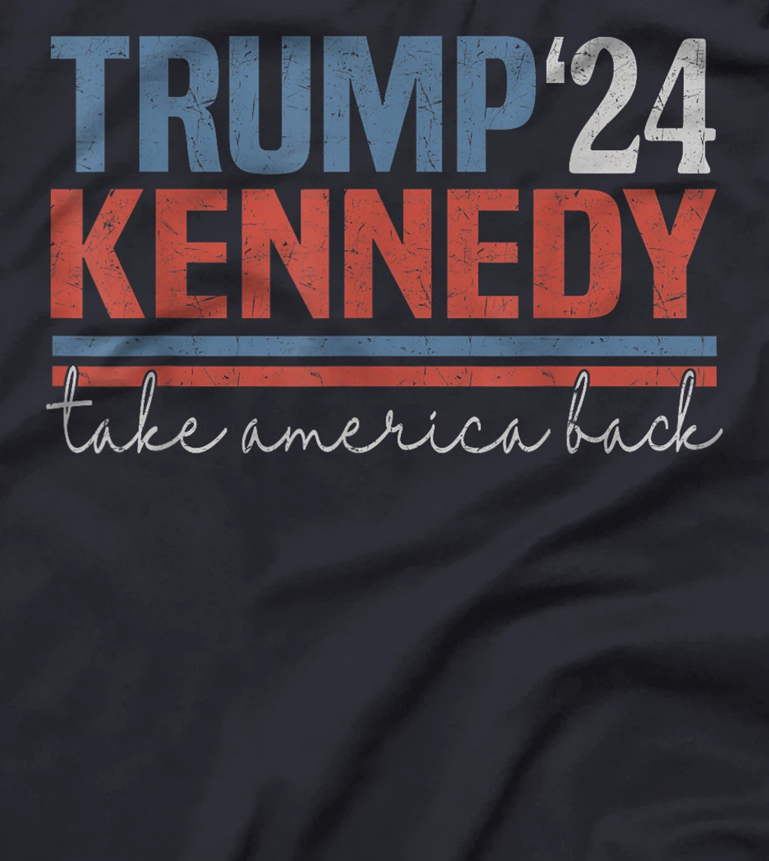 Trump Kennedy Take America Back Again Retro T-Shirt
