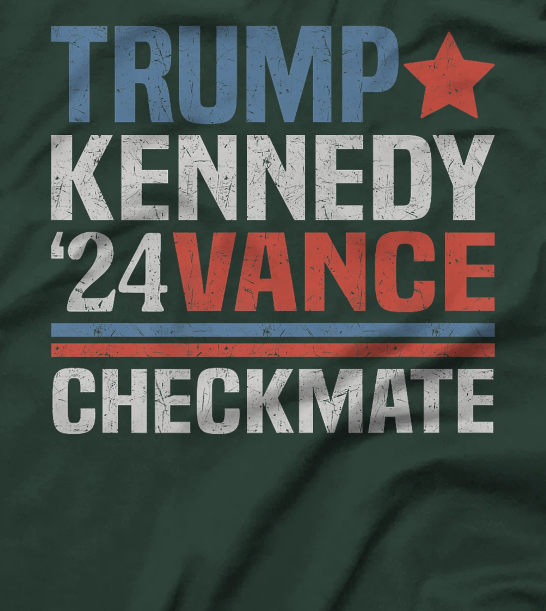 Trump Vance Kennedy Checkmate 2024 Election Republican Premium T-Shirt