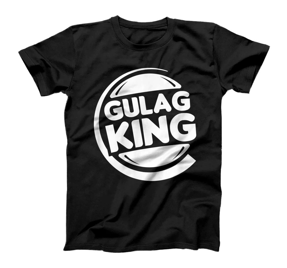 Mens Gulag King Funny Joke Duty Call Warzone Video Game Parody T-Shirt