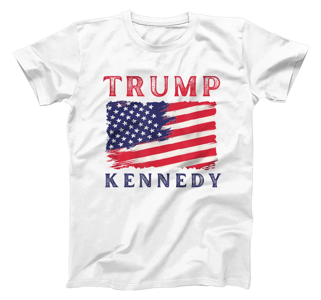 Trump Kennedy Presidential Campaign American Flag USA 2024 T-Shirt