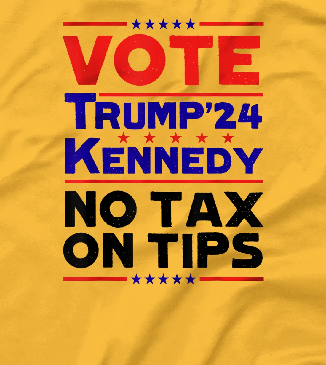 Vote For Trump Kennedy 24 No Tax On Tips MAGA President T-Shirt