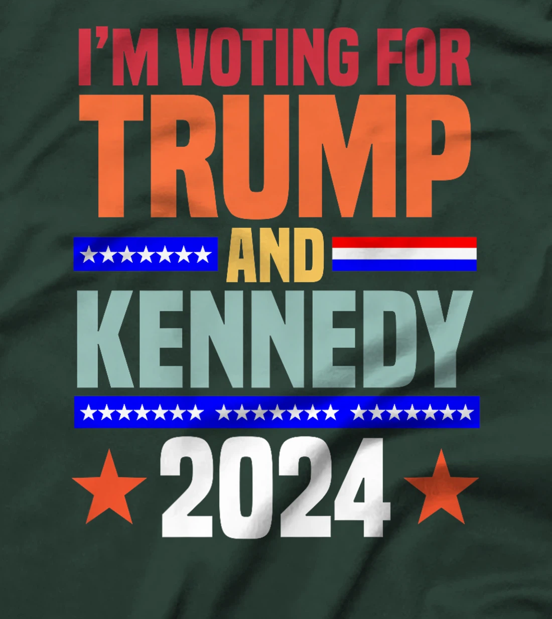 I'm voting for Trump and Kennedy 2024 Trump 2024 Premium T-Shirt