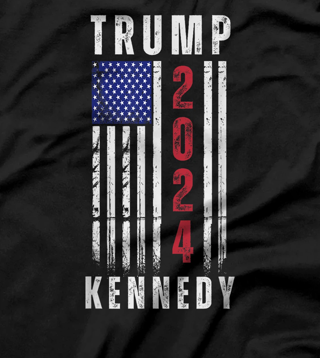 Trump Kennedy Presidential Campaign American Flag USA 2024 T-Shirt